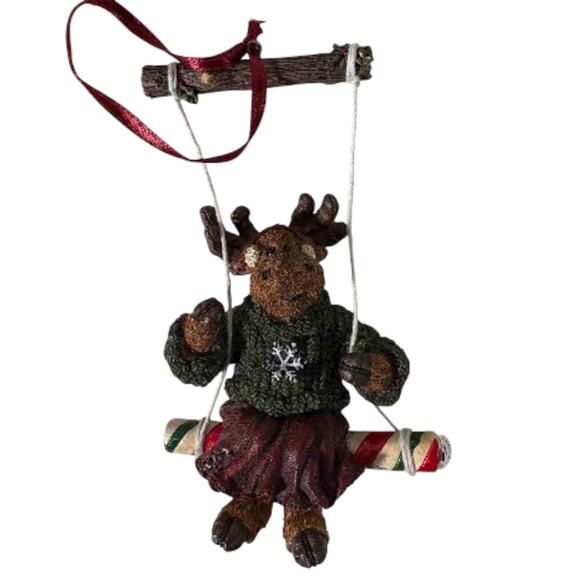 Boyds Collection Matilda Mooselswing ChristmasOrnament 2003 Moose Critter W/ Box - Picture 2 of 5